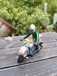 Vintage toy tin motorcycle