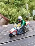 Vintage toy tin motorcycle