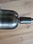 Nickel-plated brass wall lamp