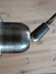 Nickel-plated brass wall lamp