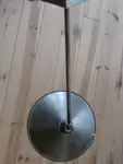 Nickel-plated brass wall lamp