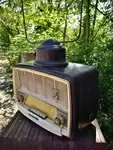 Old bakelite radio