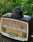 Old bakelite radio