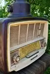 Old bakelite radio