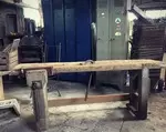 Old carpenter's workbench