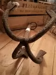 Old cast iron anchor