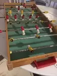Old folding table football