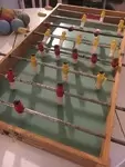 Old folding table football