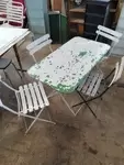 Old garden furniture set