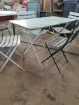 Old garden furniture set