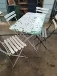 Old garden furniture set