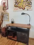 Old industrial workbench