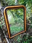 Old plaster mirror