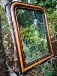 Old plaster mirror