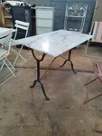 Old rectangular bistro table