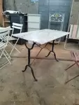 Old rectangular bistro table