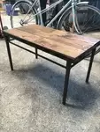 Old restored metal coffee table