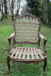 Old rope armchair