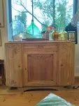 Old rough sanded sideboard