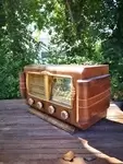 Old wood radio