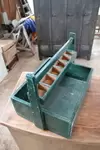 Old wooden toolbox 