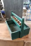 Boîte à outils ancienne en bois 