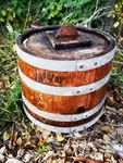 Old wooden vinegar