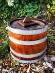 Old wooden vinegar