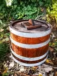 Old wooden vinegar