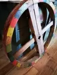 Old wooden wheel