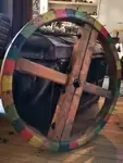 Old wooden wheel