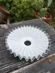 Opaline lace lampshade 