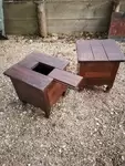 Pair of 19th century salt chests