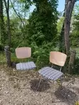 Paire de chaises chrome 70s