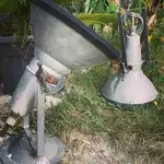 Pair of aluminum spotlights