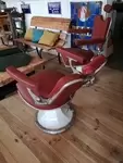 Pair of barber chairs