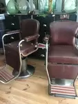 Pair of barber chairs