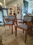 Pair of bridge armchairs