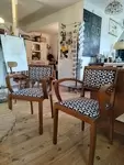 Pair of bridge armchairs