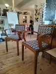 Pair of bridge armchairs