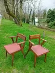 Pair of bridge chairs