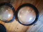 Pair of bubble portholes