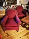 Pair of club chairs