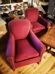 Pair of club chairs