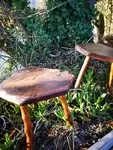 Pair of cowherd stools