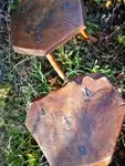 Pair of cowherd stools