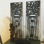 Pair of decorative door grilles