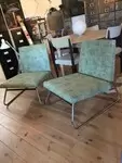 Pair of designer armchairs