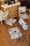 Pair of folding chairs 