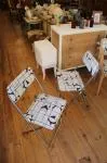 Pair of folding chairs 
